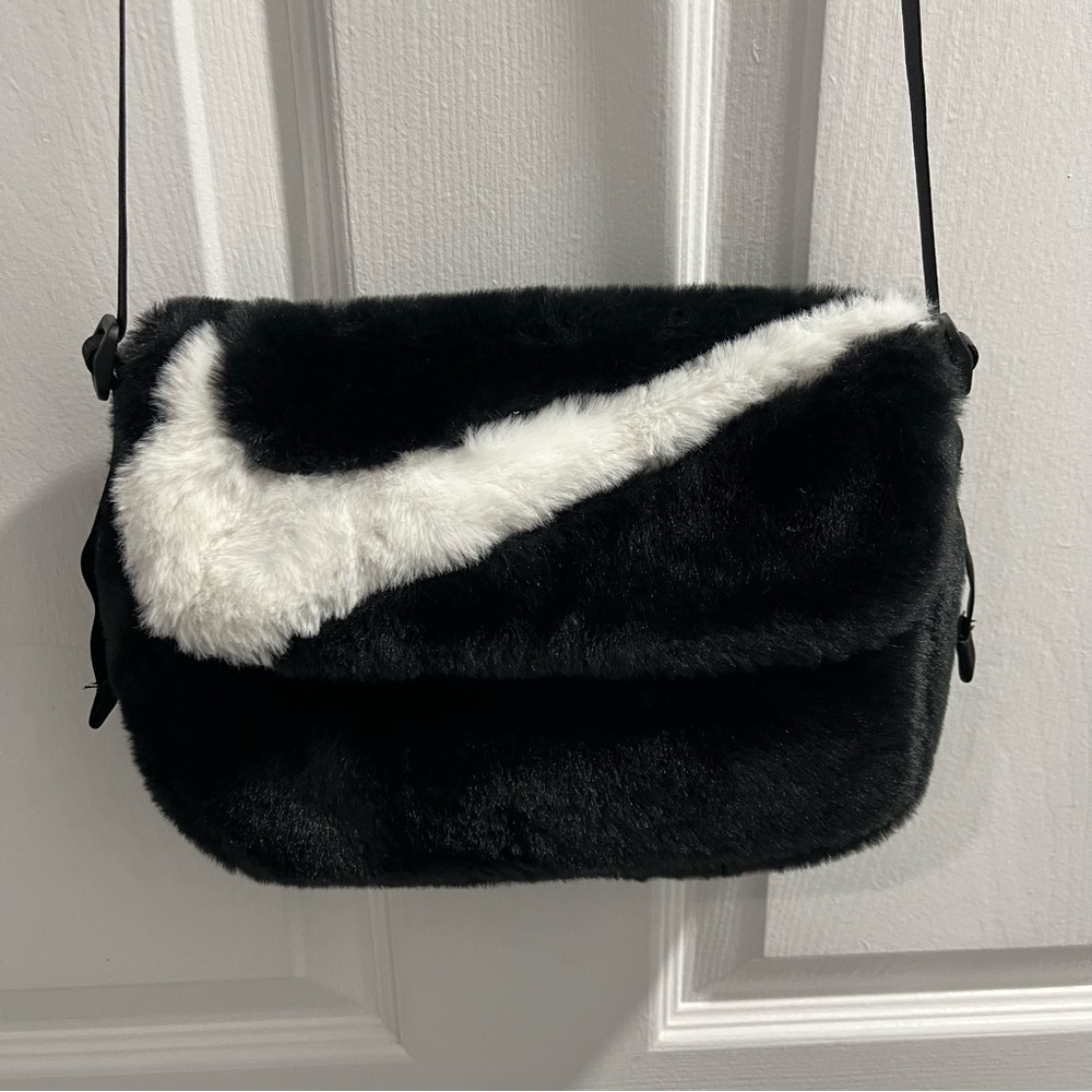 Nike Faux Fur Crossbody Bag